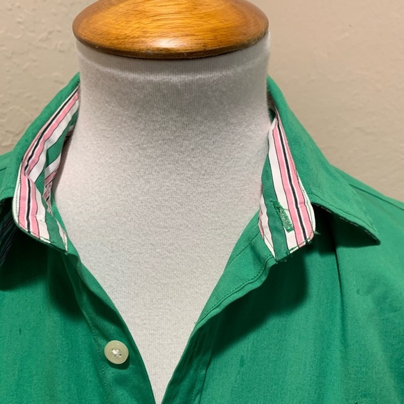 {Lauren Ralph Lauren} Stripe Cotton Shirt - Picture 2 of 3
